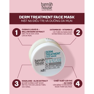 DERM TREATMENT FACE MASK (MẶT NẠ DƯỠNG VÀ GIẢM MỤN)
