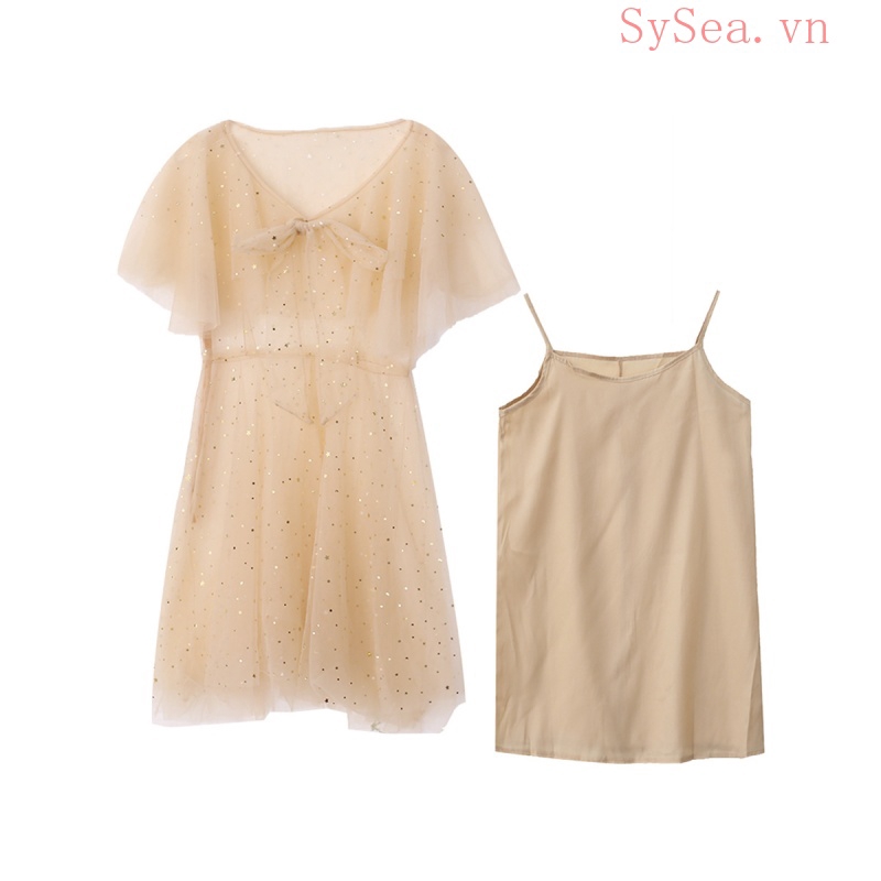 Đầm Nữ 2 Lớp Thời Trang Quyến Rũ