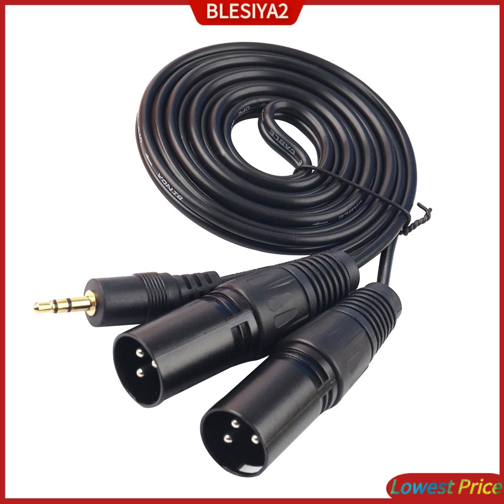 Cáp Chia Âm Thanh 3.5 mm 1 / 8 &quot;Sang XLR Kép Chuyên Dụng