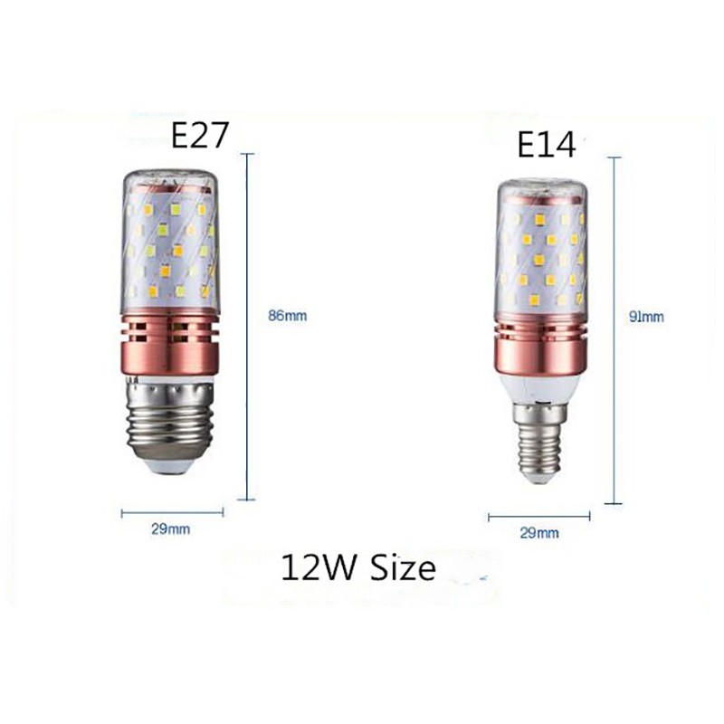 Bóng Đèn Led E14 E27 12w 16w 18w 3 Màu Thay Đổi Ac 220v