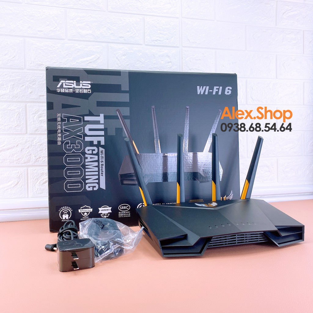 Asus TUF AX3000 Phát WiFi Gaming Lõi 3 1.5Ghz, Ram 512M Cổng Port Gaming AiMesh | BigBuy360 - bigbuy360.vn