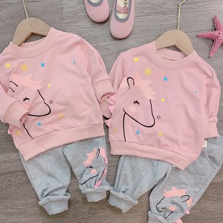 SET NỈ HỒNG UNICORN CHO BG