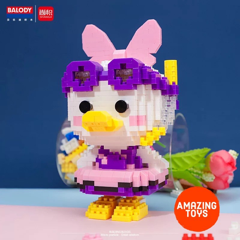 Bộ 12 mô hình lắp ráp Disney Pool Party 12cm