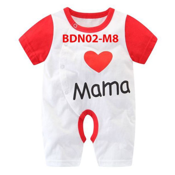 [Bodysuit Xuất Khẩu] Body ngắn dễ thương cho bé trai bé gái BDN02