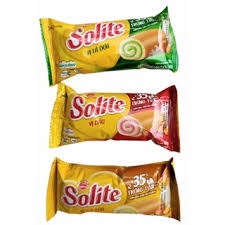 Bánh Solite bông lan cuộn đủ vị 360g - Thùng 12 hộp - Đại lý sỉ - date mới