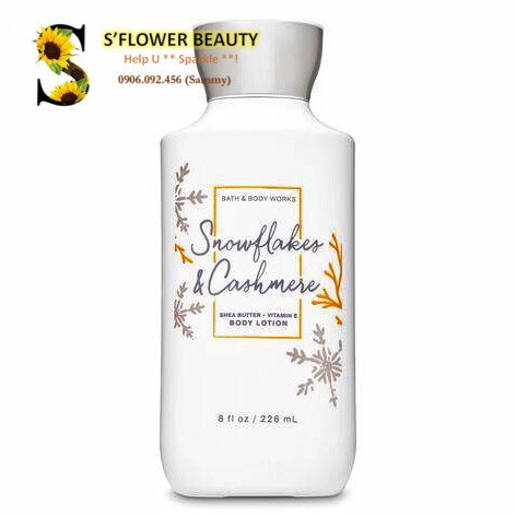 ☃️ SNOWFLAKES &amp; CASHMERE | Sản Phẩm Gel Tắm - Lotion - Xịt Thơm Toàn Thân Bath &amp; Body Works