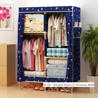 Tủ vải khung gỗ Lincau 1m Loại 1 (Bảo hành 24 tháng)