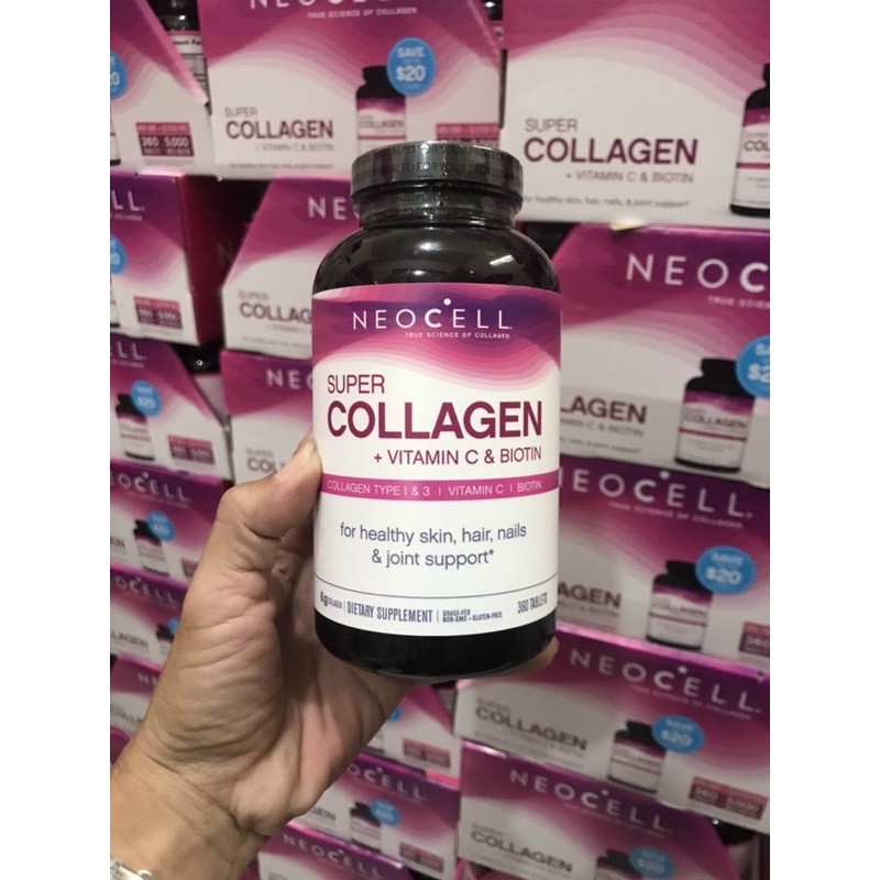 Viên Uống Super Collagen Neocell +C 6000 Mg type 1 - 3 Neocell 360 viên | BigBuy360 - bigbuy360.vn