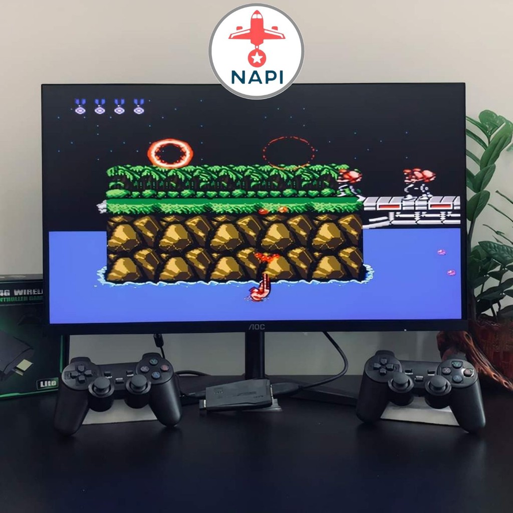 Máy chơi game stick 3500 lite HDMI, máy điện tử 4 nút cầm tay không dây