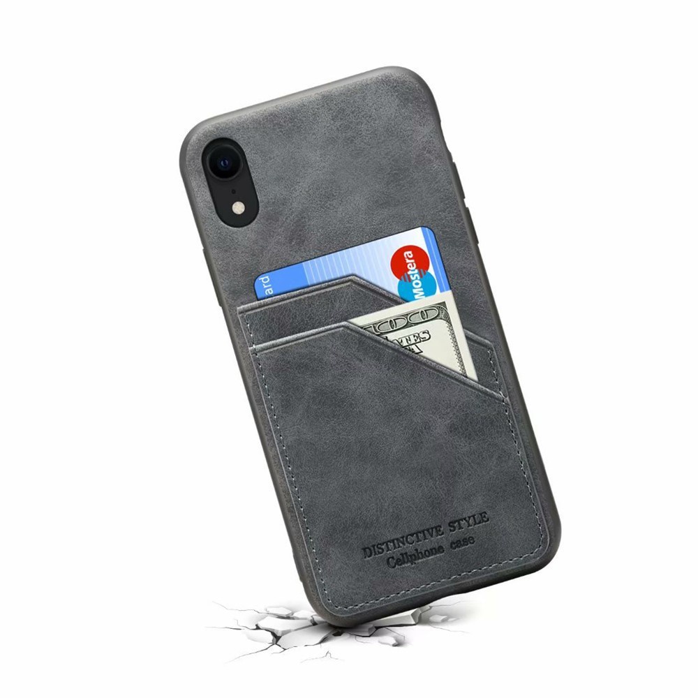 KDS Ốp điện thoại mặt da có ngăn để thẻ cho Iphone Xs Max Xr X Iphone 7 8 Plus Xs