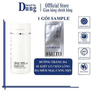 Mặt nạ sủi bọt thải độc da su:m37 bright award bubble-de mask white