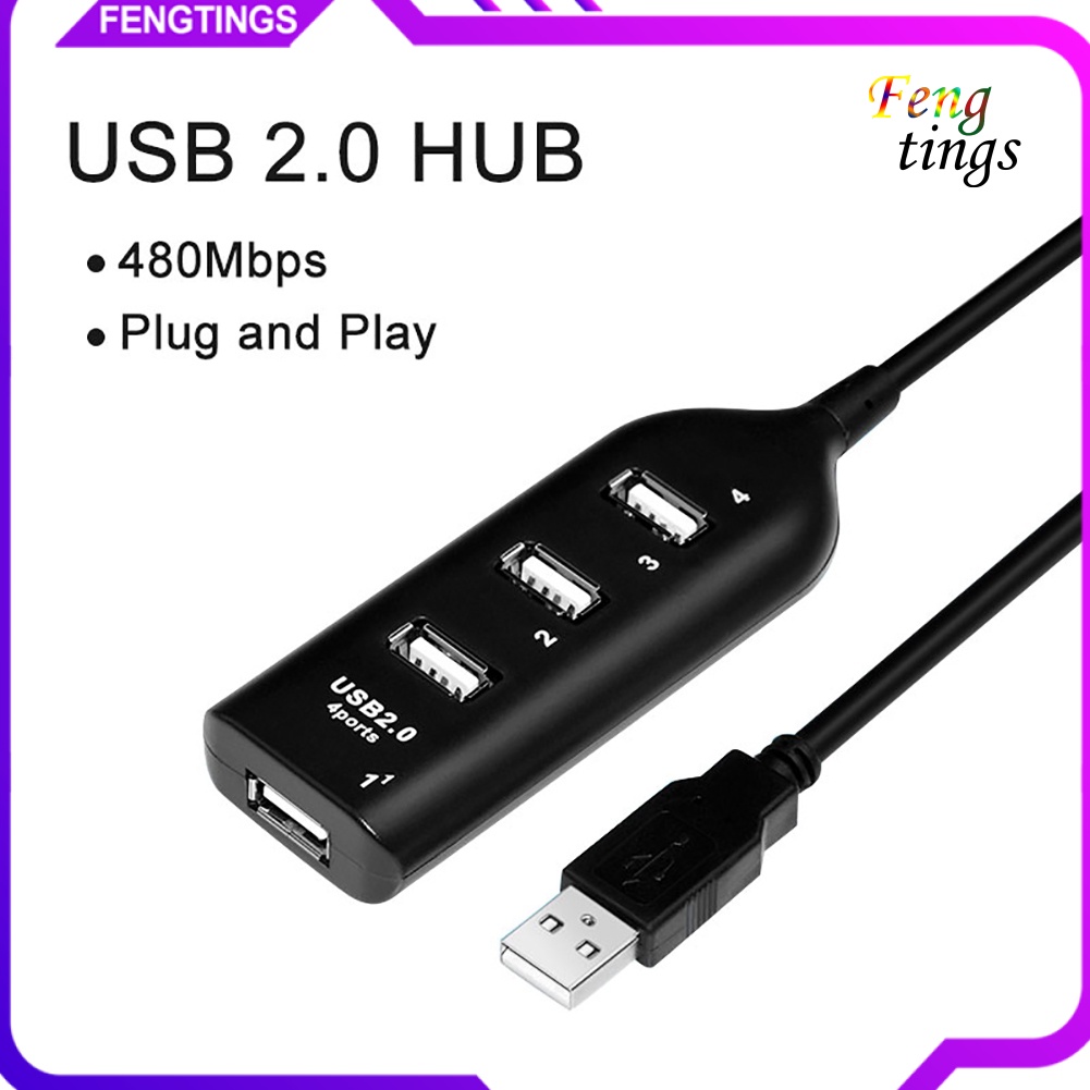 Bộ chia Hub 4 cổng USB 2.0 siêu tốc 480mbps cho PC laptop
