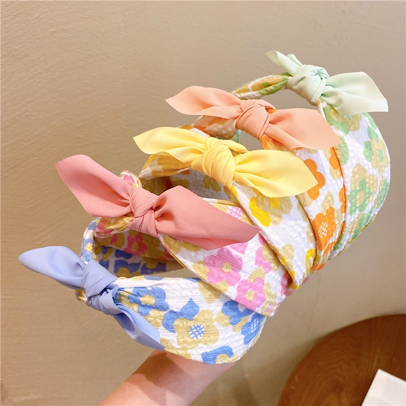 Bờm cài tóc băng đô chống trượt hình bông hoa phong cách Hàn Quốc cho bé gái Dương kids