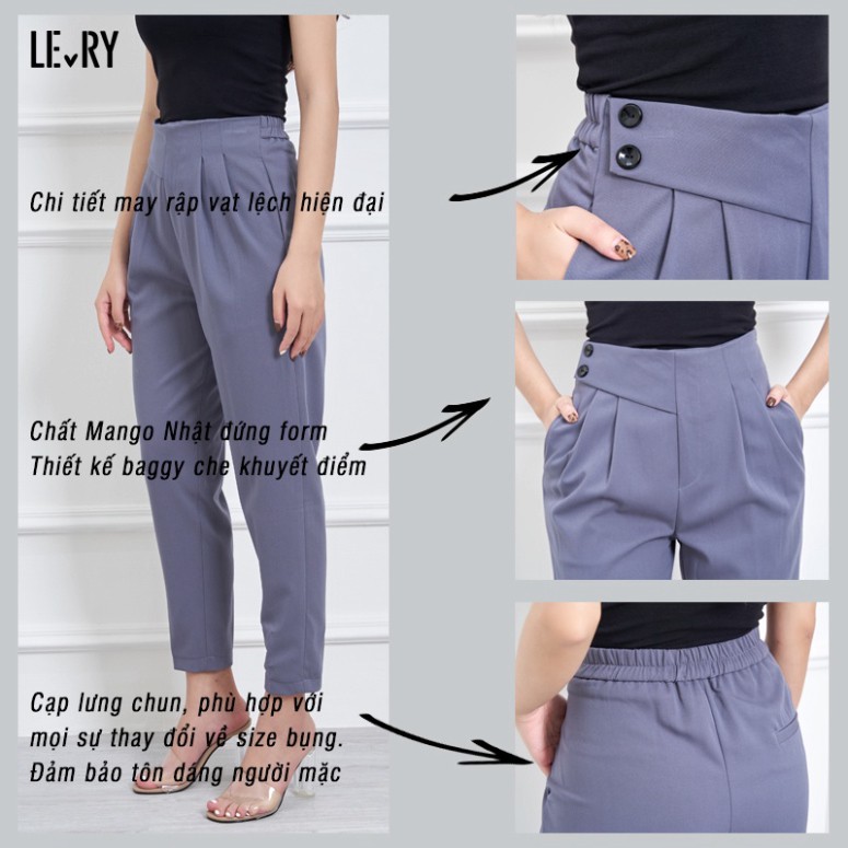 Quần size lớn cho nữ quá cân, dáng baggy che khuyết điểm QD19 - LERY FASHION