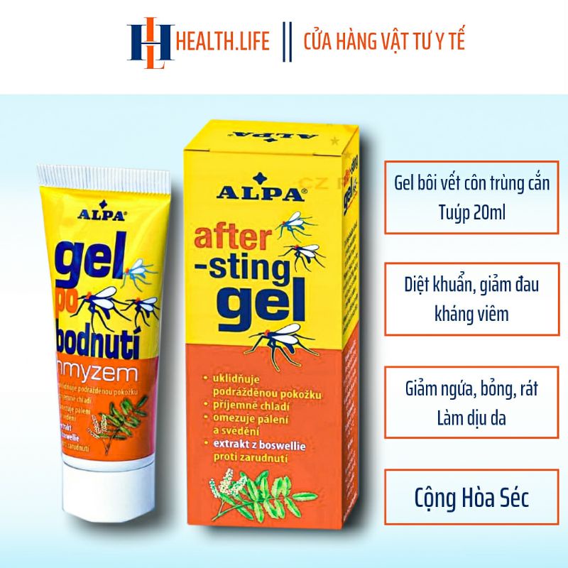 [ALPA] Gel bôi côn trùng cắn AFTER STING GEL -  giảm sưng viêm, nóng rát, đỏ da