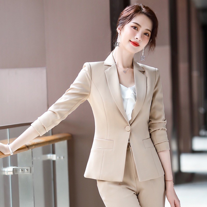 Áo Vest nữ công sở Vest nữ Hàn Quốc thời trang Fashion tay lỡ chất liệu cao cấp đủ màu