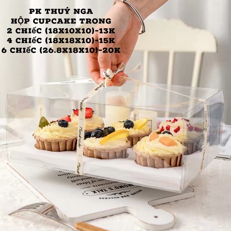 HỘP CUPCAKE TRONG