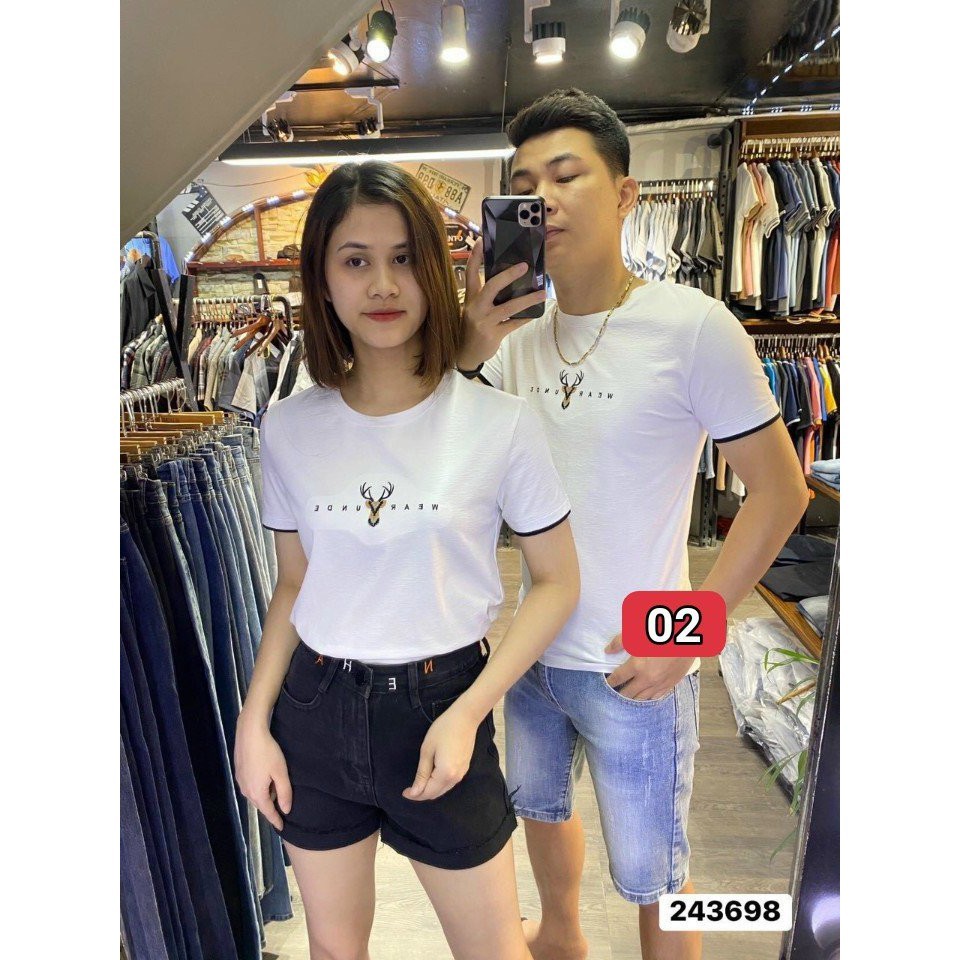 Áo thun Nam,Nữ Cổ Tròn Tay Ngắn T203 chất liệu cotton cao cấp hàng hiệu chuẩn shop( hình ảnh 100%) SHALLY FASHION N94
