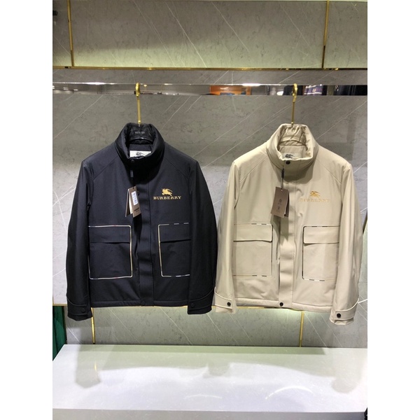 Áo khoác mùa đông cho nam siêu ấm thương hiệu Burberry BBR cao cấp
