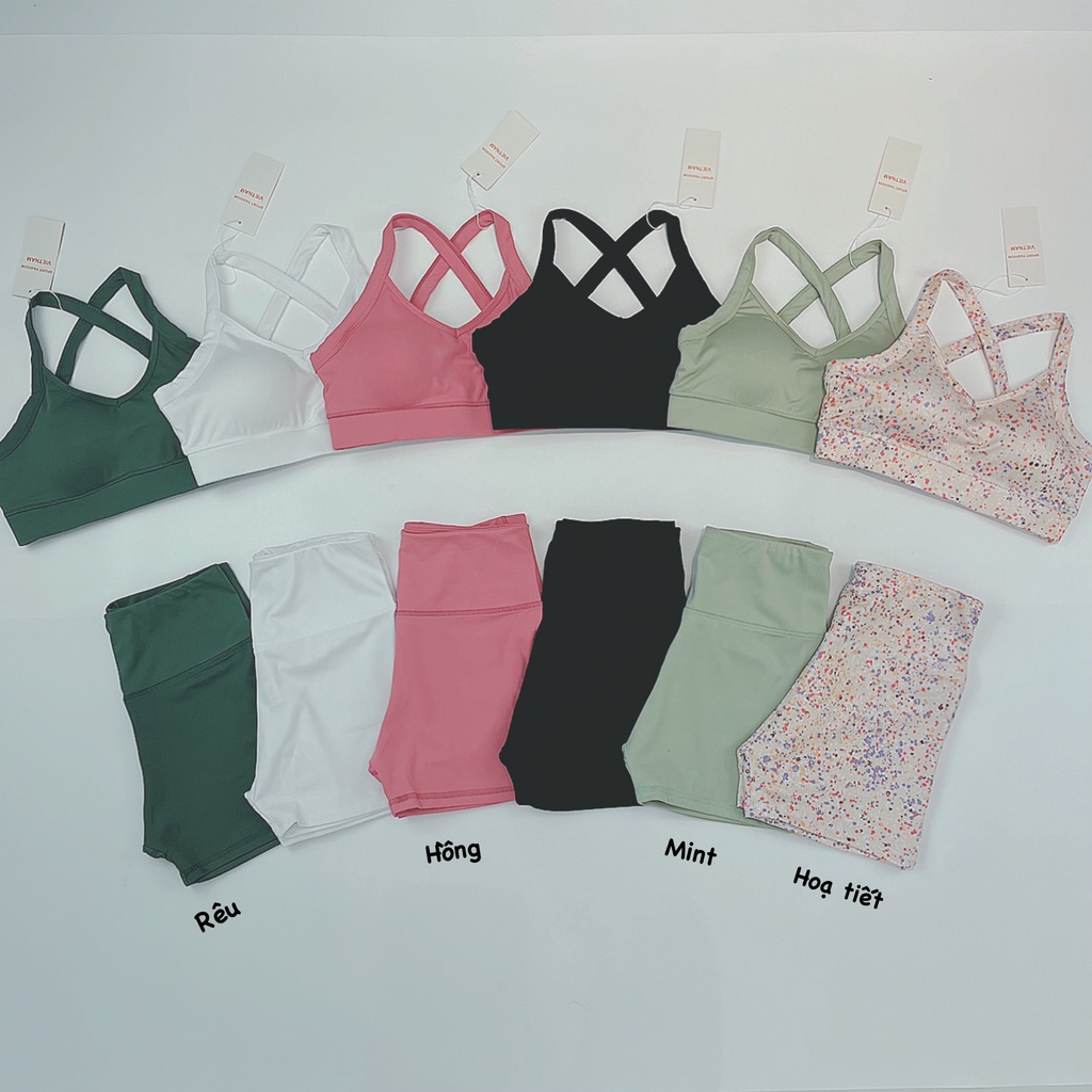 Set Ngắn Thể thao Nữ Dây Chéo LyLy Siêu Xinh