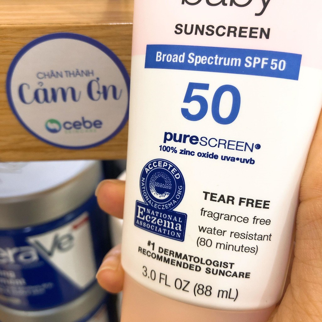 Kem chống nắng Neutrogena Pure & Free Baby SPF 50 (88mL)