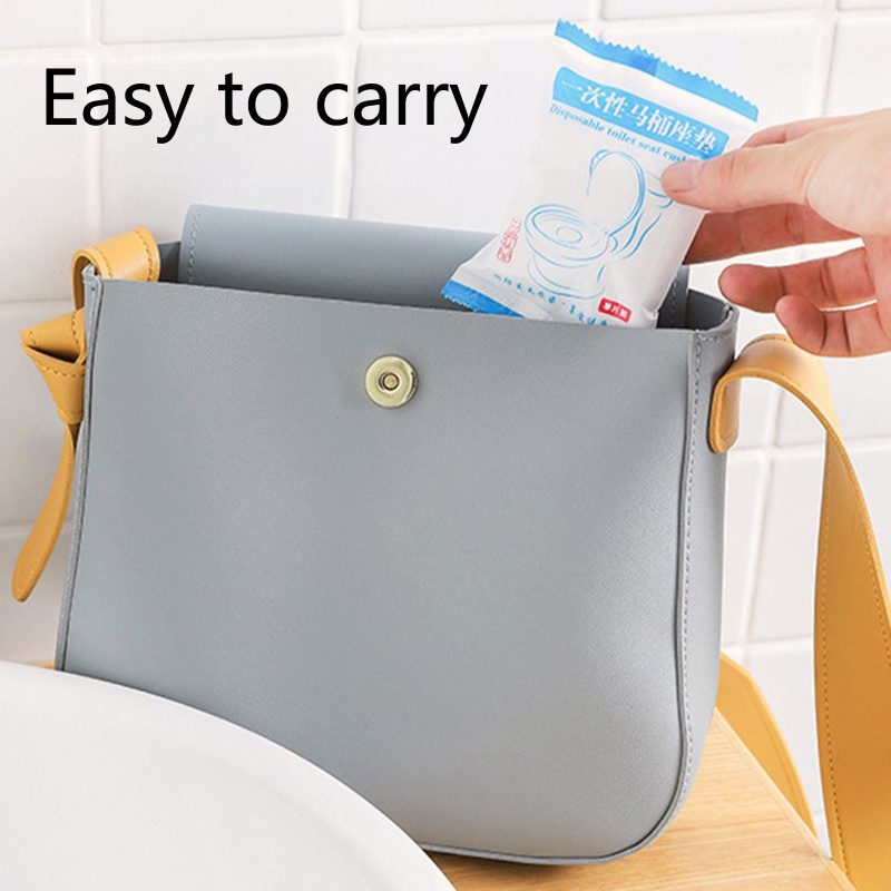 Set 10 Miếng Lót Bồn Cầu Chống Thấm Nước Sử Dụng Một Lần Tiện Lợi
