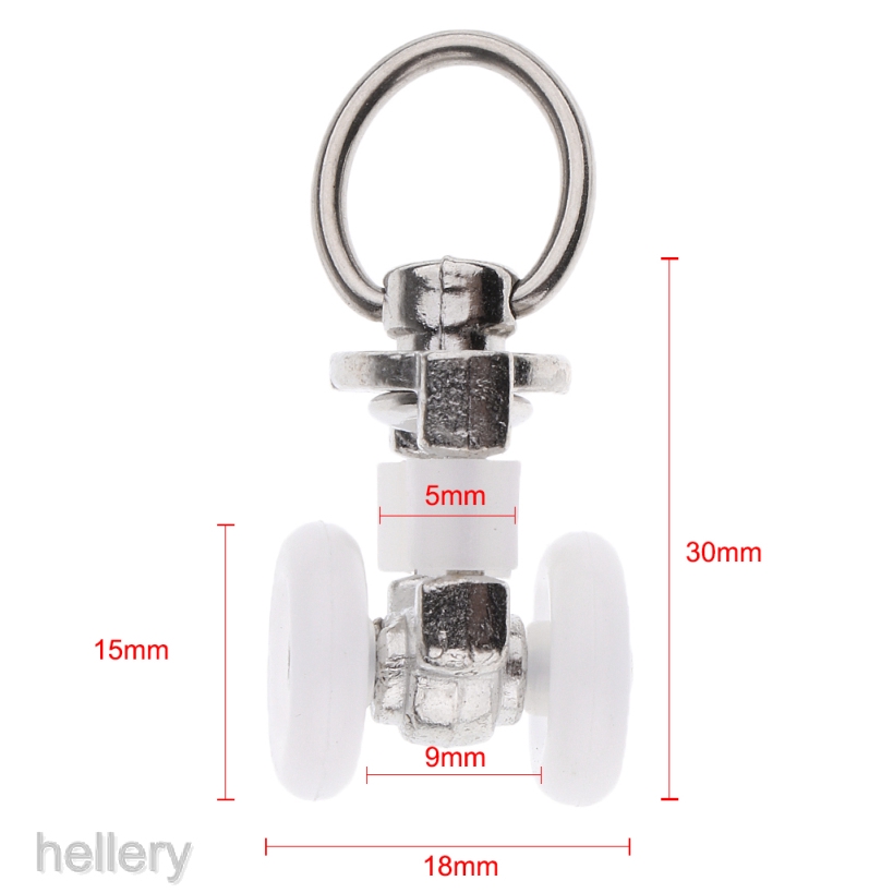 Set 10 Bánh Xe Lăn Bằng Hợp Kim Nhôm Chuyên Dụng Cho Rèm Cửa Sổ