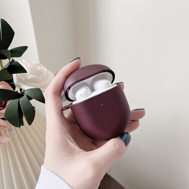 Vỏ Bảo Vệ Hộp Sạc Tai Nghe Xiaomi Redmi Buds 4 Bằng PC Cứng Màu Kẹo Kèm Móc