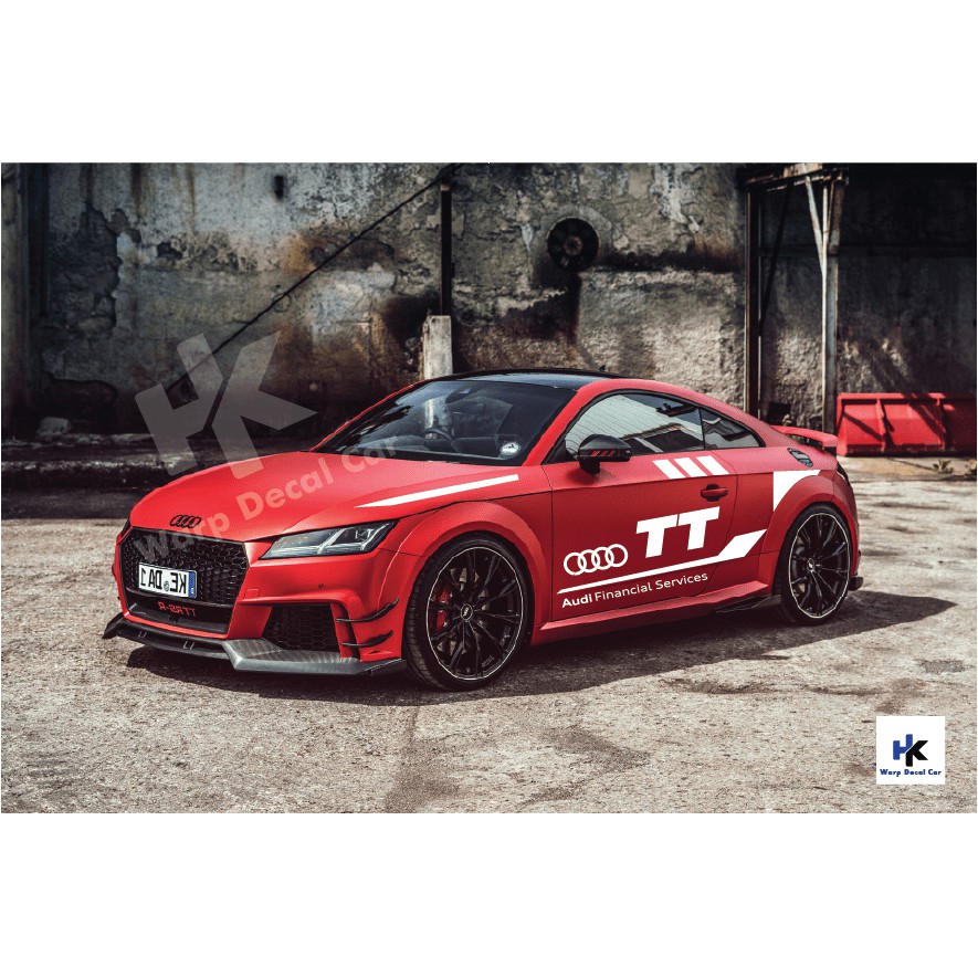 Tem xe Audi TT phong cách thể thao-decal Audi TT-Tem xe ô tô giá rẻ