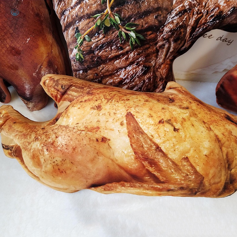 Gối Ôm Mềm Mại Hình Búp Bê Thức Ăn Có Thể Tháo Rời Và Giặt Sạch Cho Phòng Khách / Phòng Ngủ