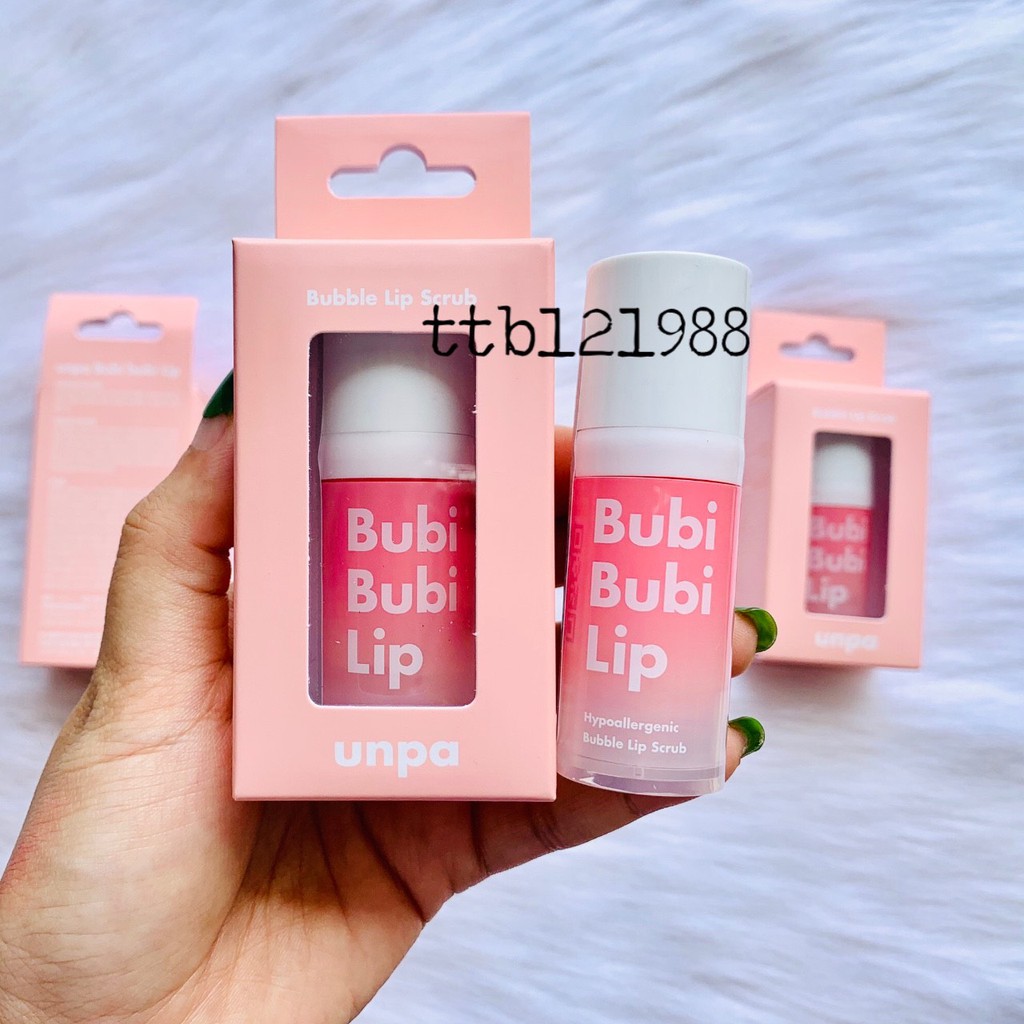 Tẩy Tế Bào Chết Môi Unpa Bubi Bubi Lip - Son Dưỡng Bubi - Ngủ Môi Bubi Lip