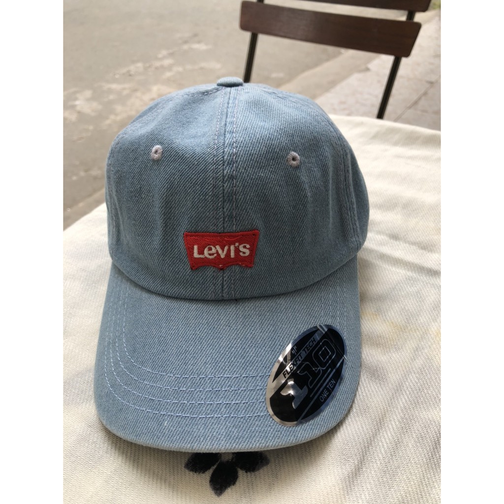 Nón kết- mũ lưỡi trai nam nữ logo levi's thêu nổi chỉ đỏ nổi bật chuẩn form- Ảnh thật 100%
