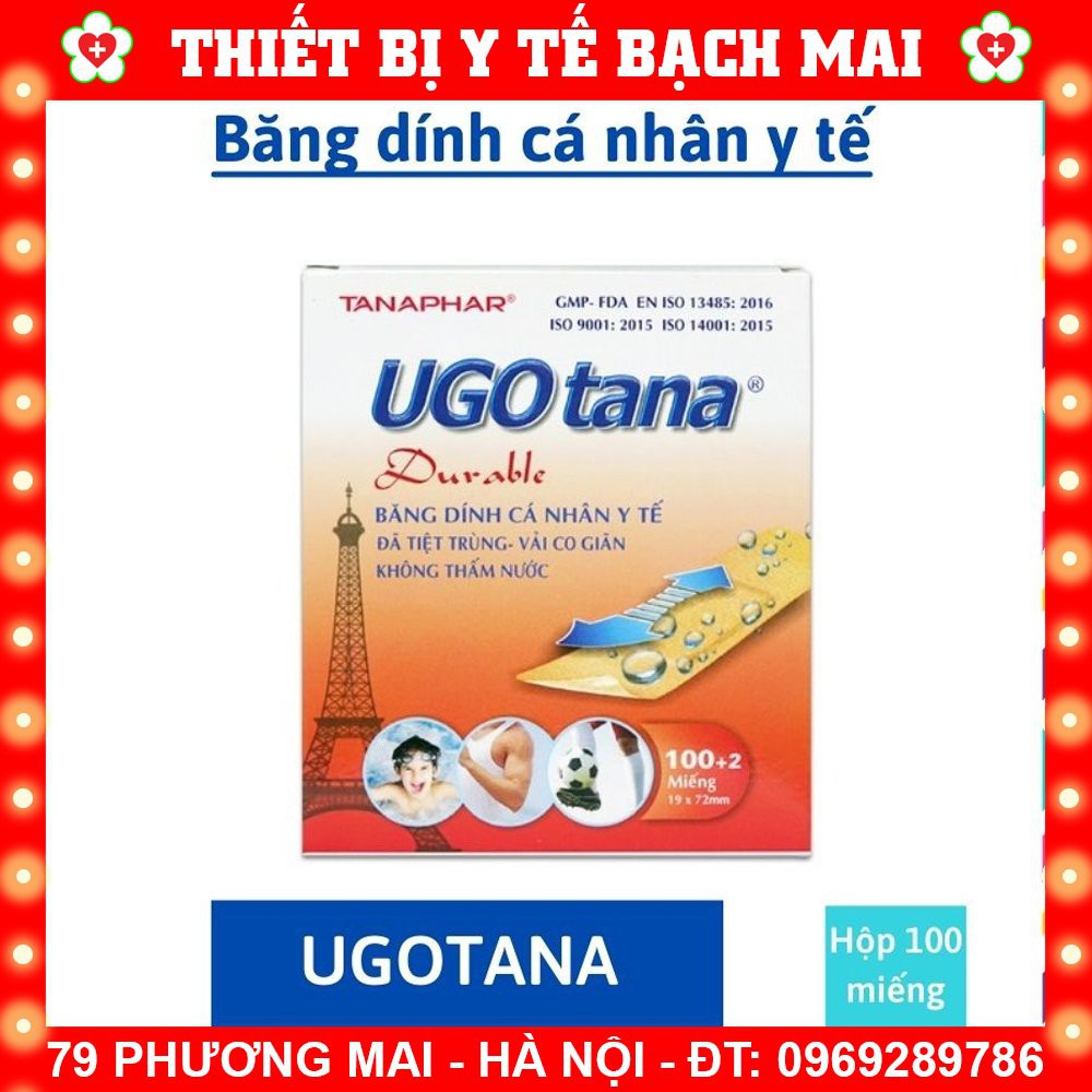 Băng Dính, Băng Keo Y Tế Cá Nhân Ugotana (Bán Lẻ, Hộp)