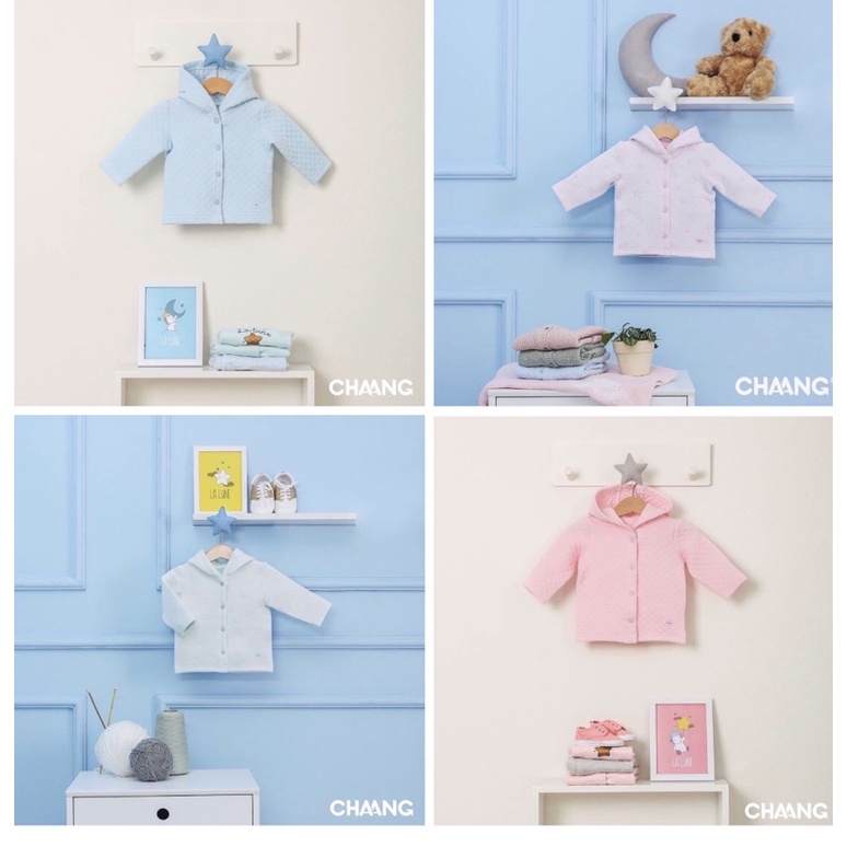 Áo khoác trần bông có mũ chang sz 3-18m