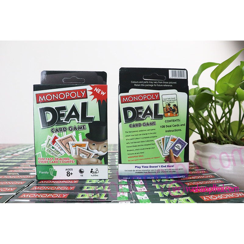 [Bộ Mini] Bộ Trò Chơi Cờ tỷ phú MONOPOLY DEAL E3113