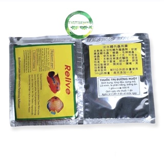 Bột relive xử lý khi cá bị sình bụng phân trắng