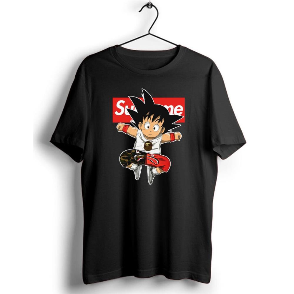 Áo thun SONGOKU SUPREME Nam Nữ (Đen, Trắng) hình đẹp chất xịn