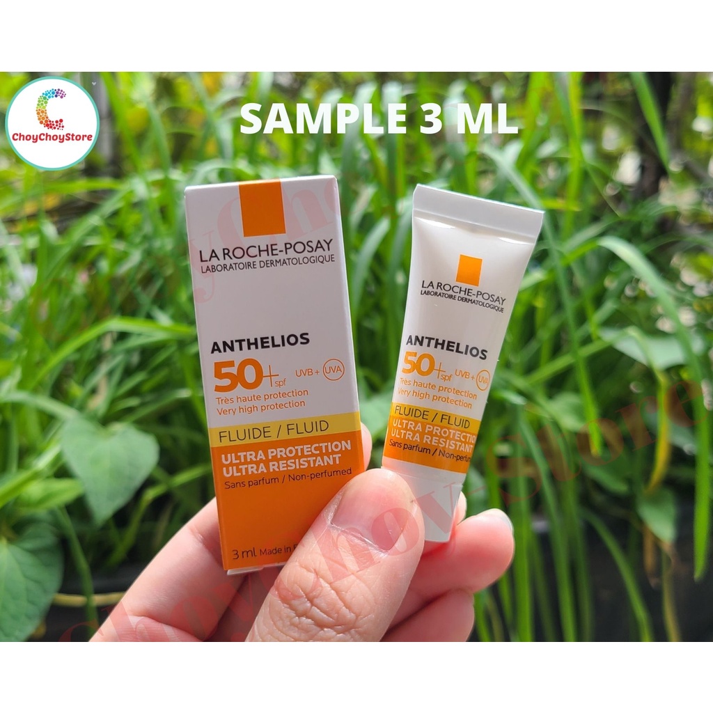 [SAMPLE 3ML HSD 8/23] Kem chống nắng LA ROCHE POSAY Anthelios Fluid SPF 50+ 3 ml  dạng sữa lỏng nhẹ không nhờn rít