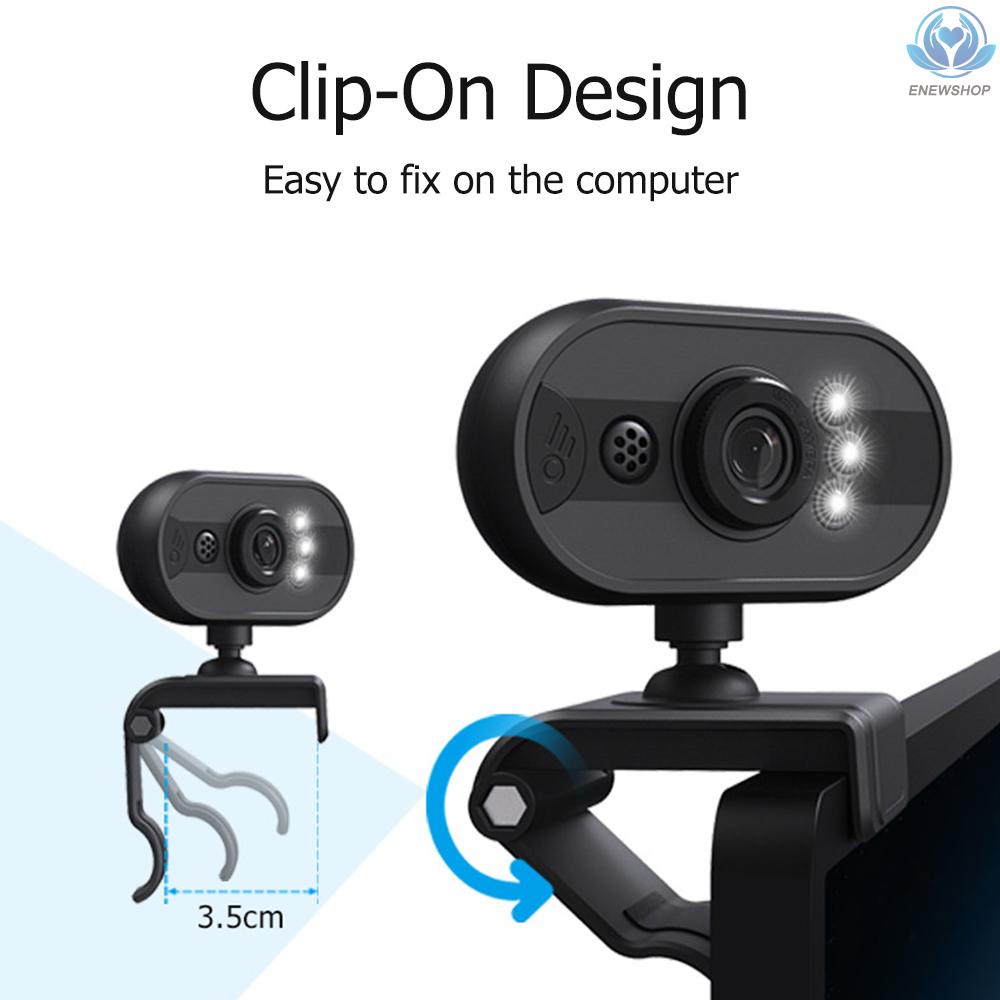 Webcam Usb 480p Tích Hợp Micro Có Đèn Led Hỗ Trợ Phát Trực Tuyến Cho Máy Tính | BigBuy360 - bigbuy360.vn