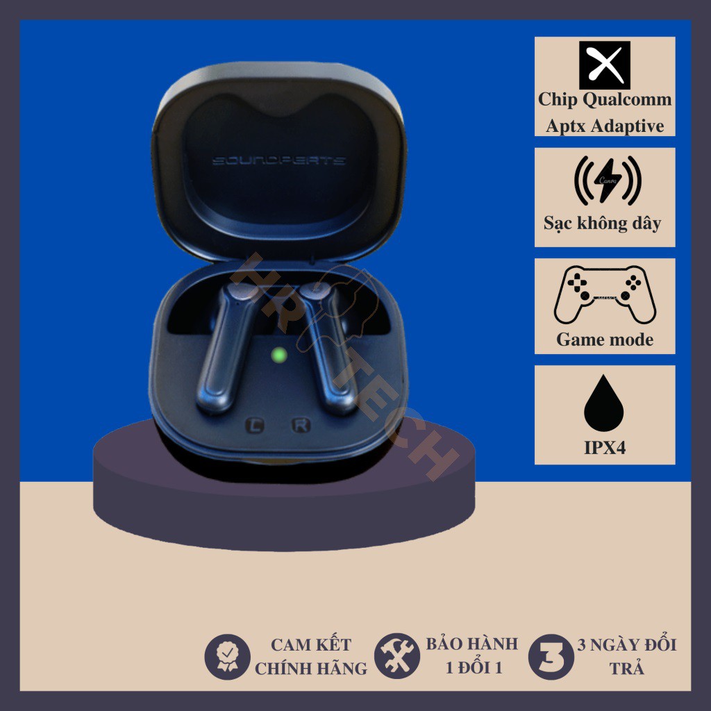 Tai Nghe True Wireless Earbuds Soundpeats TrueAir2 Bluetooth V5.2 ( Phiên Bản Nâng Cấp TrueAir2+, TrueAir2 Pro)