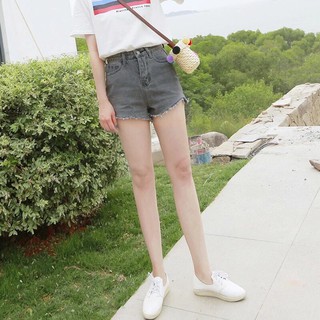 Quần Short Nữ Lưng Cao Lai Cắt Ngắn QJ96