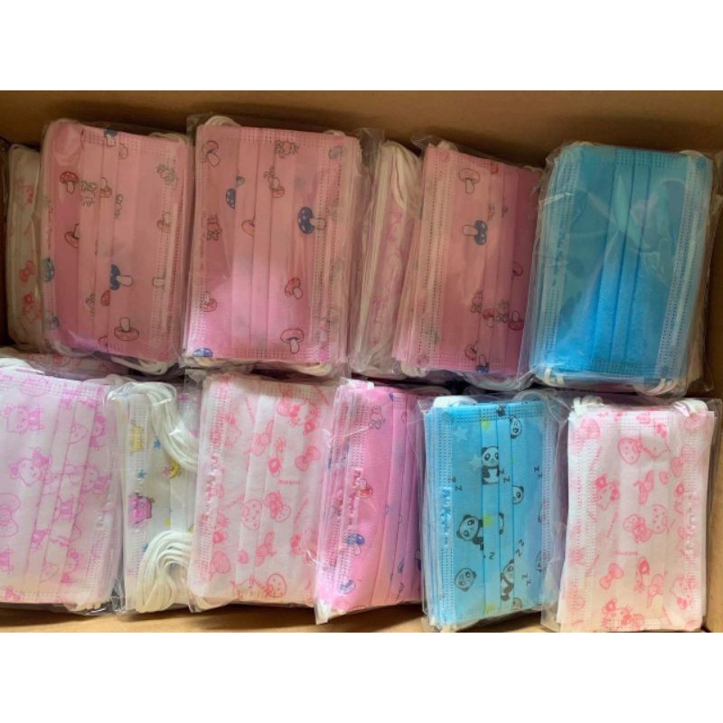 Hộp 50 Chiếc Khẩu trang y tế Trẻ Em 3 Lớp | BigBuy360 - bigbuy360.vn