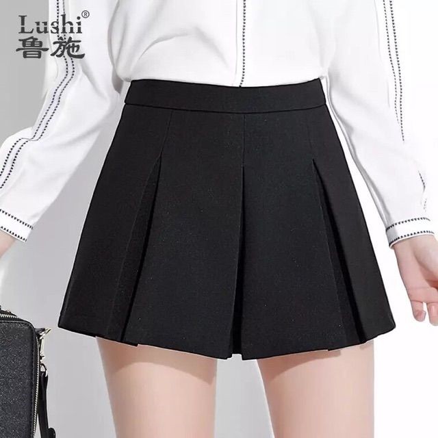 Quần Giả Váy Chân Váy Ngắn Xếp Ly To có quần ren bên trong Khóa Kéo | BigBuy360 - bigbuy360.vn