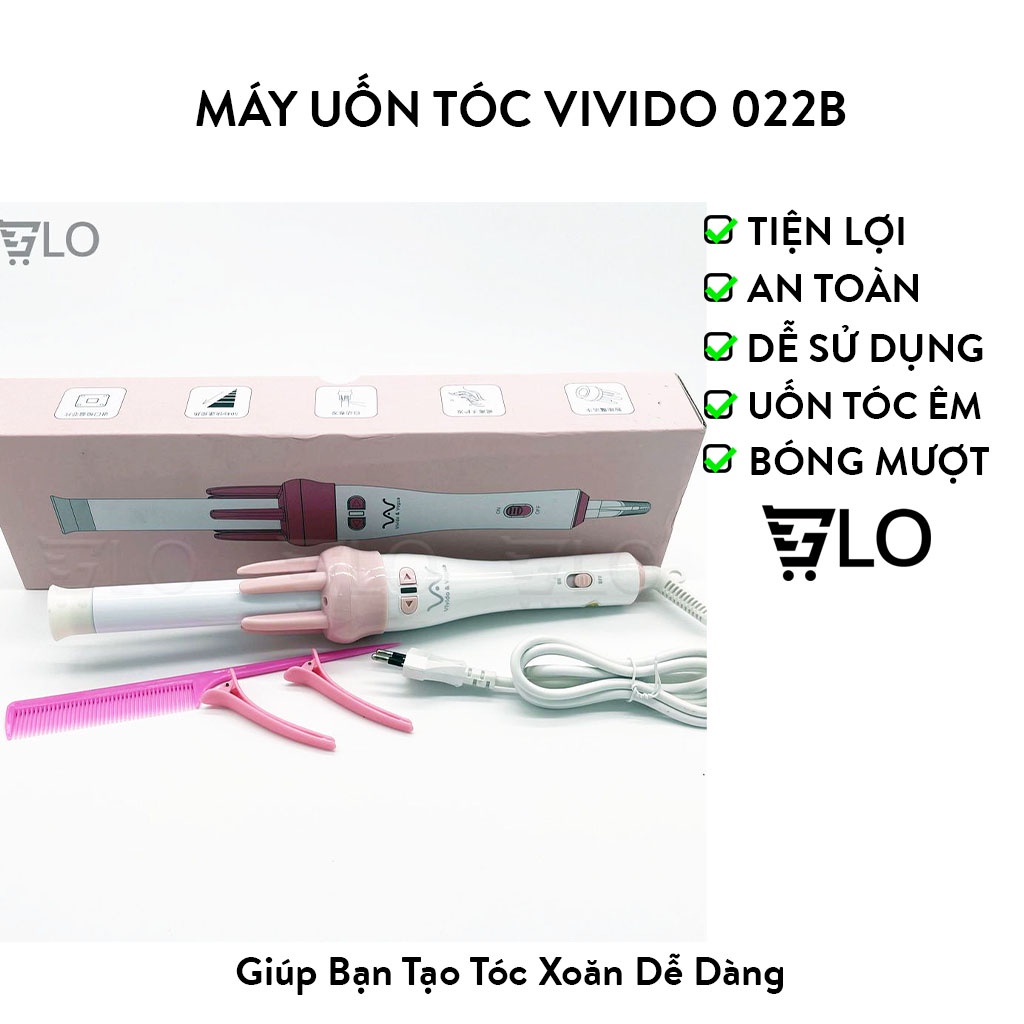 Máy Uốn Làm Xoăn Tóc Vivido 022B Cho Bạn Gái