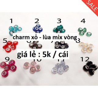 Charm xỏ - lùa ngang để mix vòng : giá lẻ 5k / cái