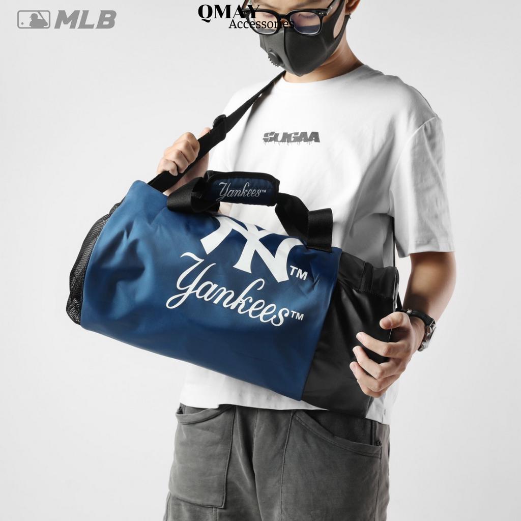 Túi Trống Thể Thao MLB NY Tập Gym Đi Du Lịch Có Ngăn Đựng Giày Riêng Chất Liệu Dày Dặn Chống Thấm Nước Cực Tốt