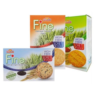 [Ăn Kiêng ] Bánh yến mạch Fine Sunrise 16 bánh 1 hộp 176g, thích hợp cho người ăn kiêng, tiểu đường, tập gym.