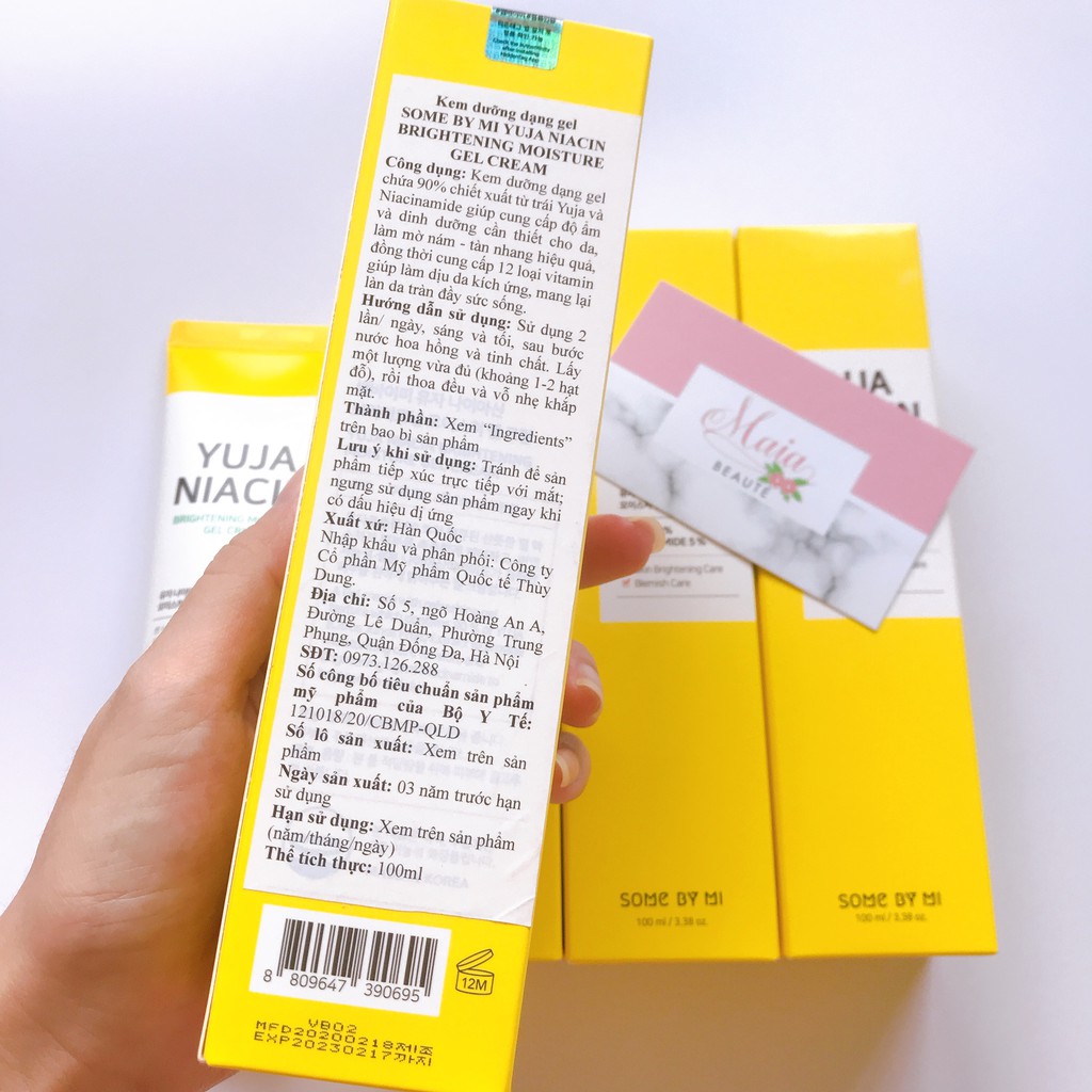 [CÓ BILL] Gel dưỡng Trắng Da và Giảm Thâm Mụn Some By Mi Yuja Niacin Brightening Moisture Gel Cream