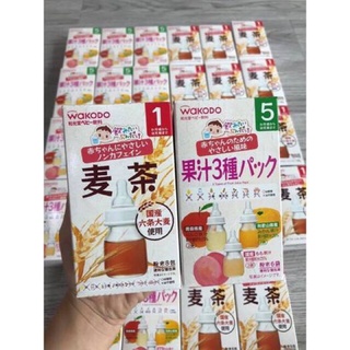 [Deal 9k, (Date 08/2022)] Trà lúa mạch wakodo, trà trái cây wakodo cho bé
