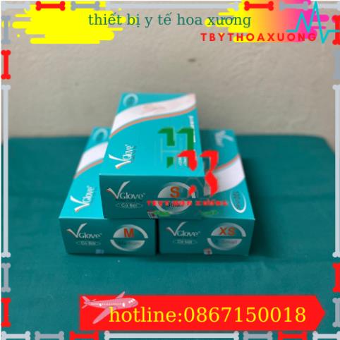 Com Bo 5 Hộp Găng Tay Y Tế Vglove Hộp 100 cái
